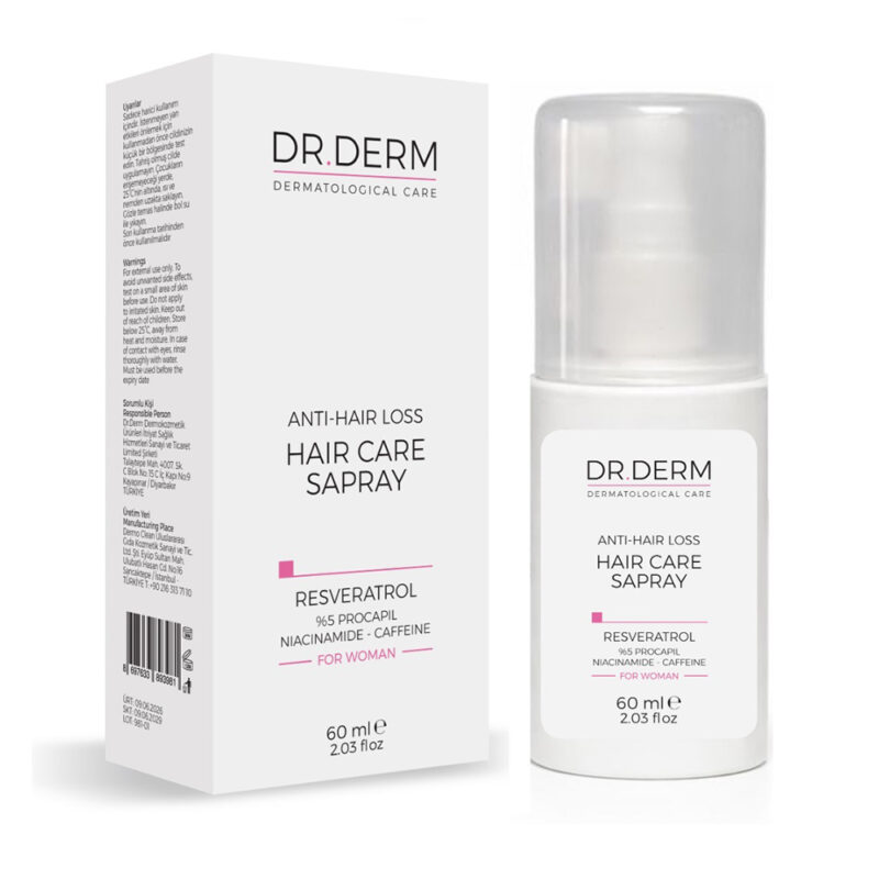 DR. DERM SAÇ DÖKÜLME KARŞITI KADIN SAÇ SPREYİ 60 ML